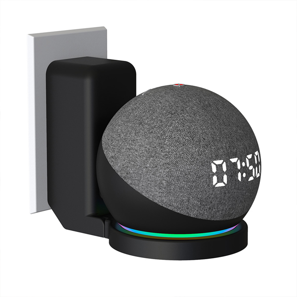 Amazon Speaker Echo Pop - Echo-Amazon Alexa用ウォールマウント,Echo Dot 4,4世代スピーカーサポート,省スペース,コード管理スタンド