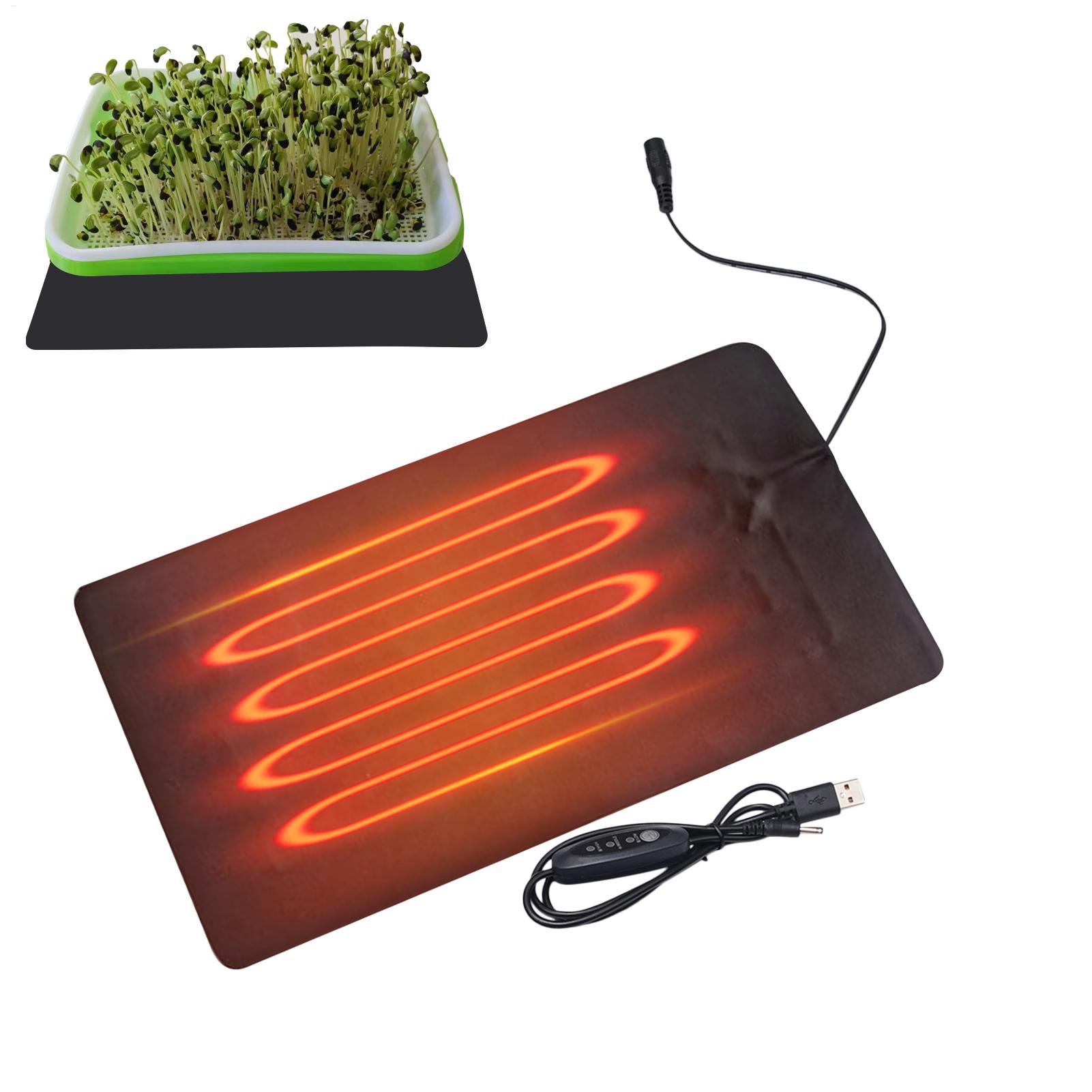 Heat Mat Seedling - 苗用ヒートマット 5V 2A 8.5W 植物種子発芽促進保温パッド 植物花野菜冬用防寒ヒートマット