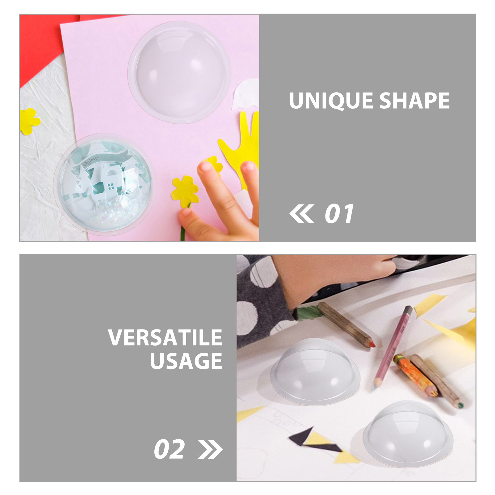 30個入り プラスチック半球オーナメントドーム - 透明PV - Plastic Dome Clear のレビューと価格