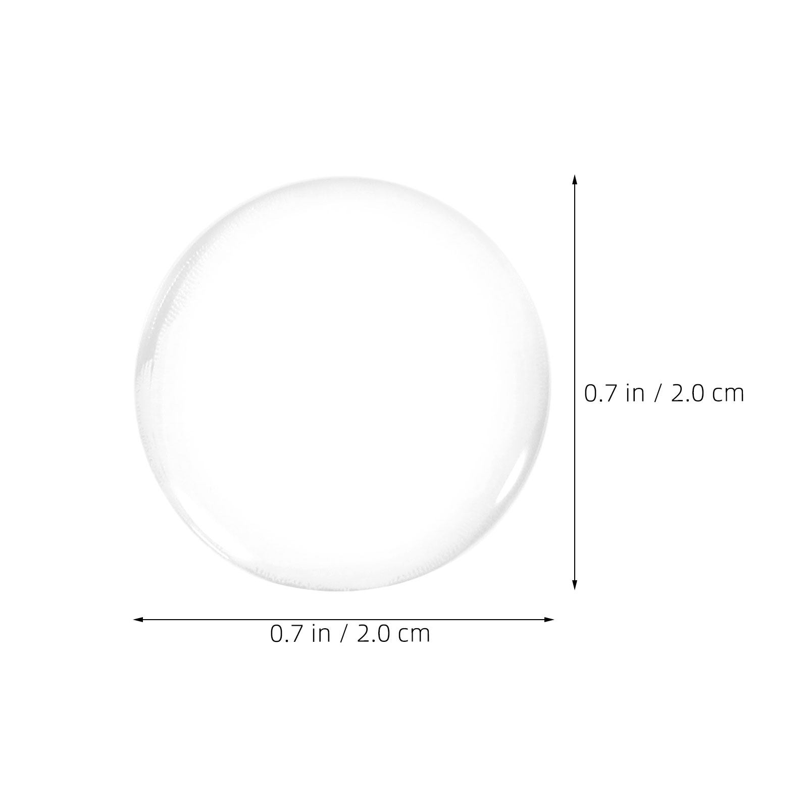 40個入り 透明丸型エポキシドームステッカー 20mm 自己 - Plastic Dome Clear のレビューと価格