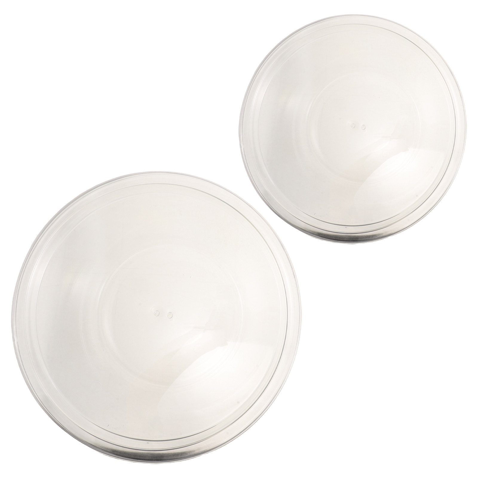 2個セット プラスチック製ベーキングミキシングボウル 透明な - Plastic Dome Clear のレビューと価格