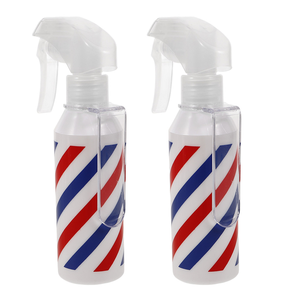 2個入りヘアスタイリングスプレーボトル 赤青ストライプ 12 - Misting Bottle Fine のレビューと価格